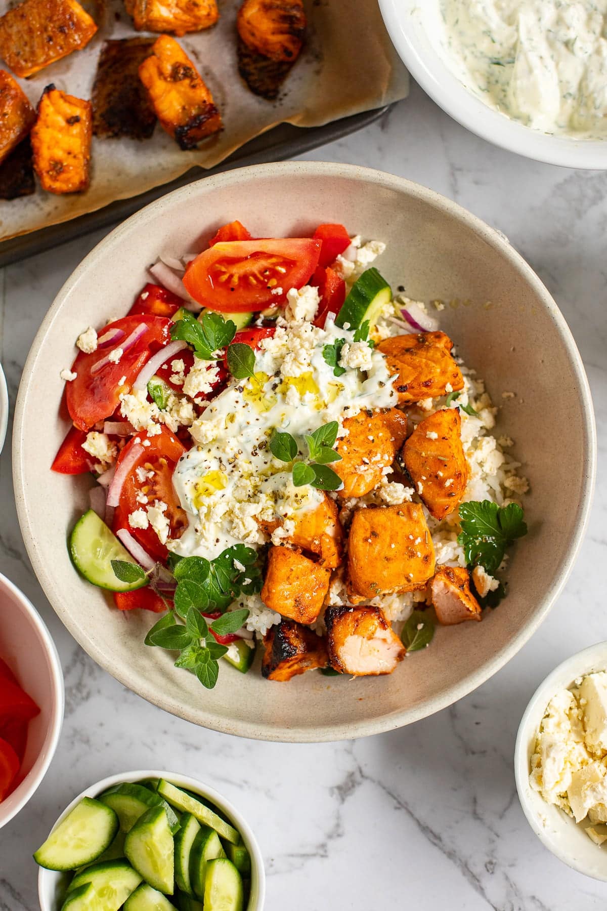 Mediterranean Bowl with Salmon
