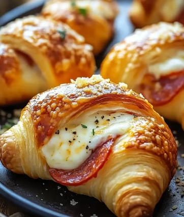Mozzarella Pepperoni Croissant Rolls Recipe (1)