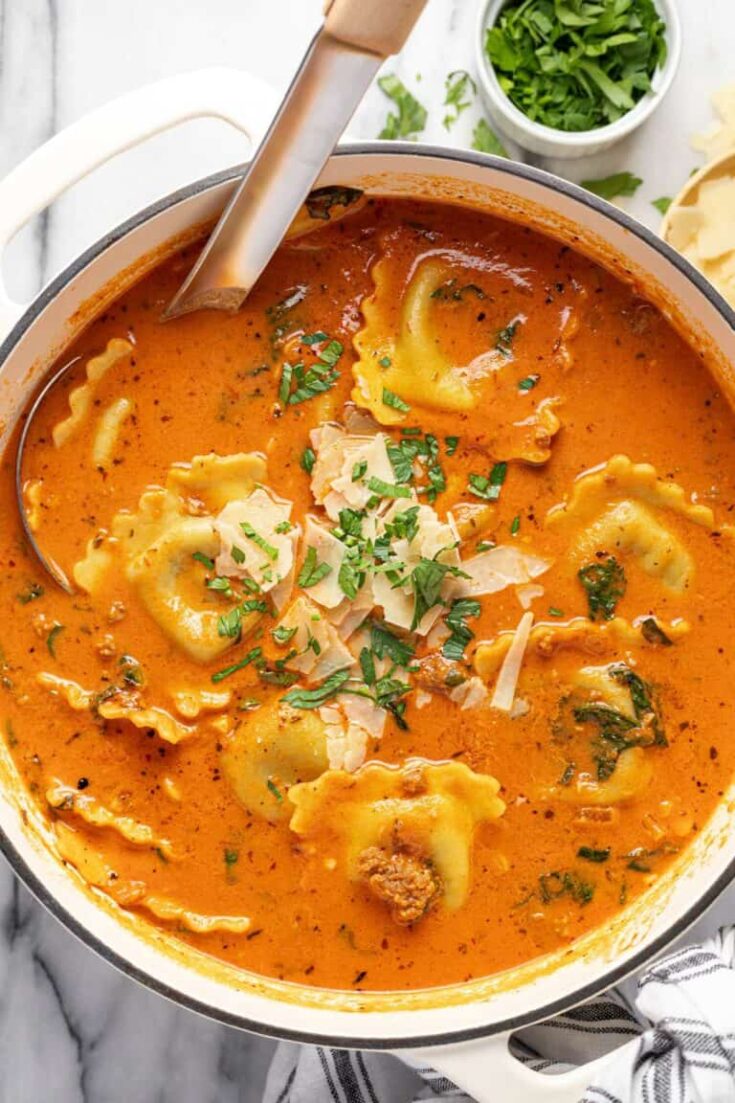 One Pot Ravioli Soup Recipe (1)