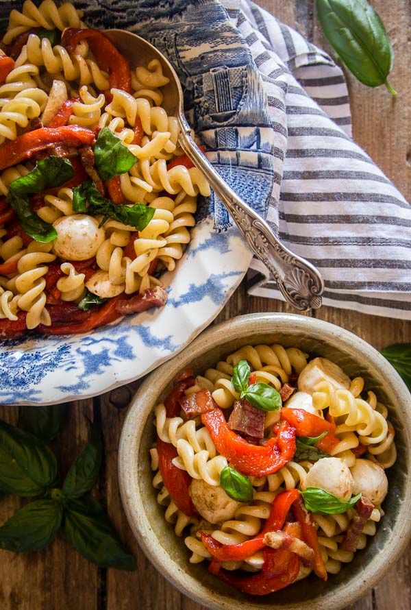 Pasta Salad with Roasted Peppers