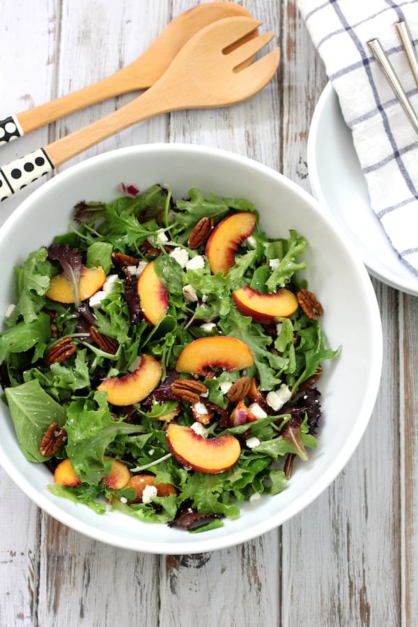 Peach Feta Salad