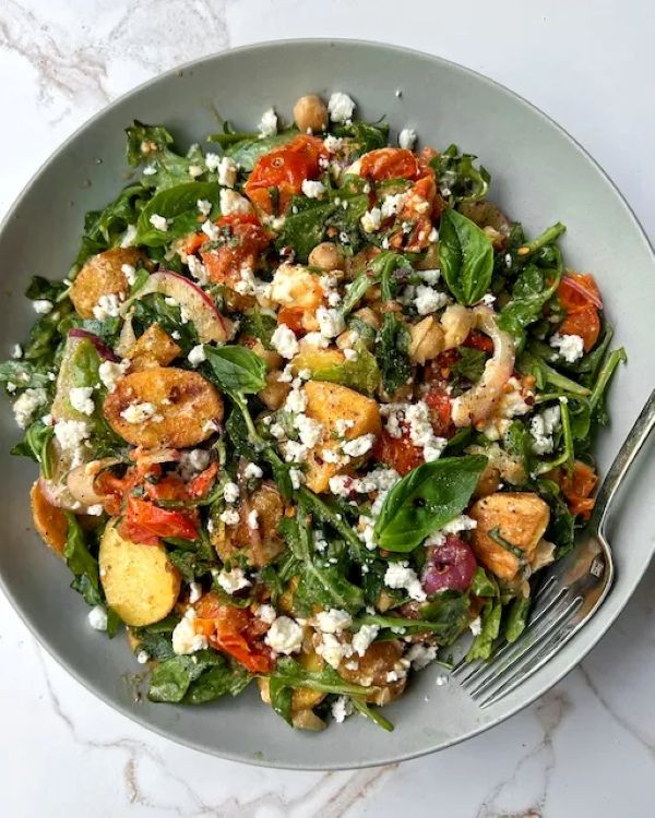 Potato Arugula Salad with Tomato Confit