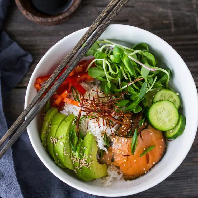 Salmon Sushi Grain Bowl