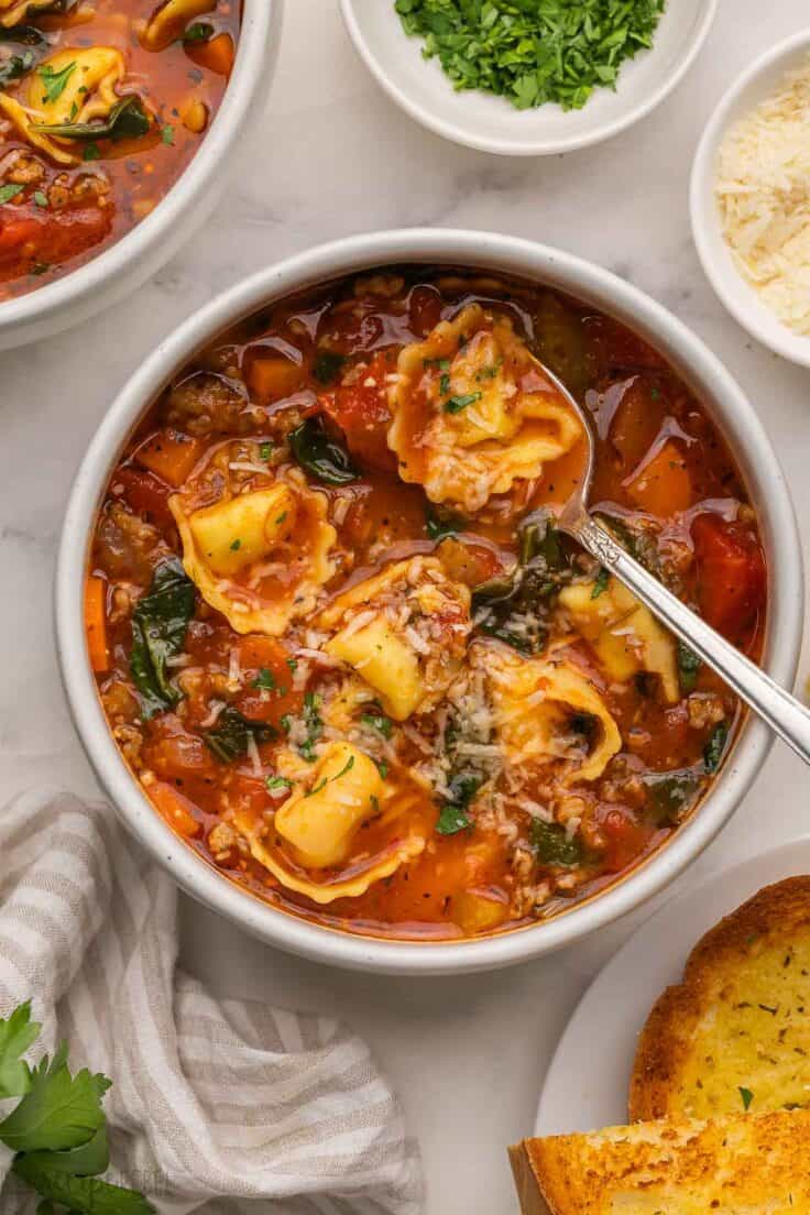 Sausage & Tortellini Soup Recipe (3)