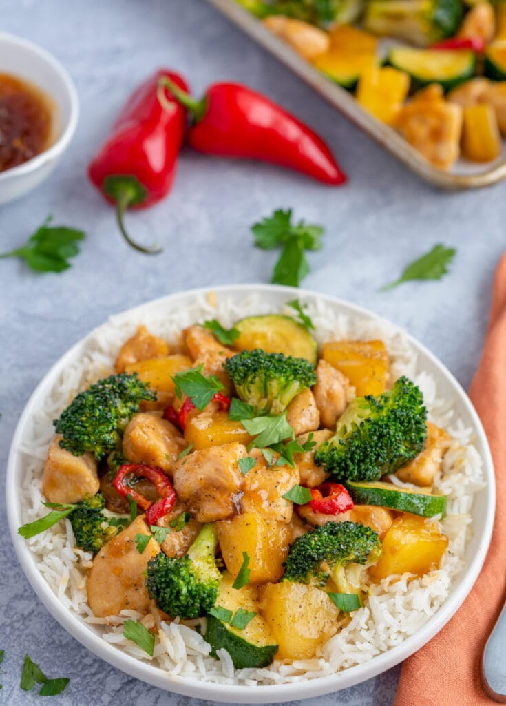 Sheet Pan Teriyaki Chicken & Pineapple Recipe (2)