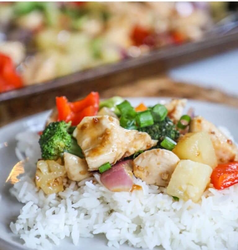 Sheet Pan Teriyaki Chicken & Pineapple Recipe (3)