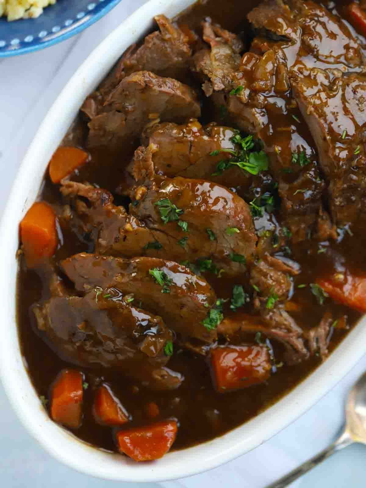 Slow cooker beef joint
