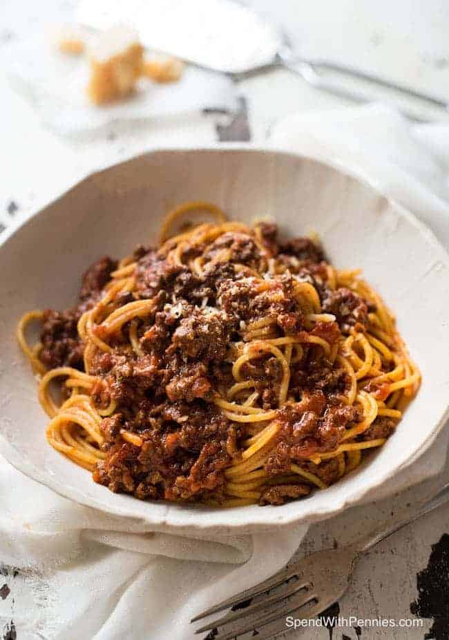 Slow cooker bolognese