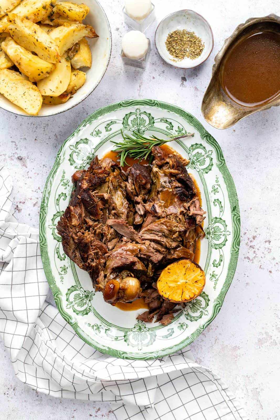 Slow cooker leg of lamb