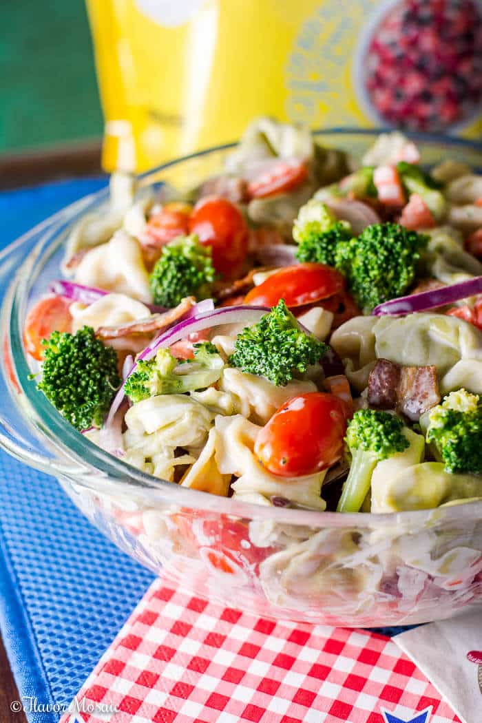 Tortellini Bacon Broccoli Salad