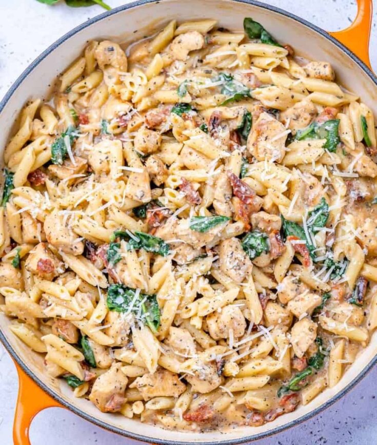 Tuscan Chicken Pasta Recipe (1)