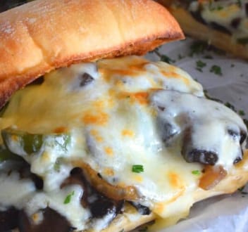 Ultimate Philly Cheesesteak Sandwich with Mushrooms (1)