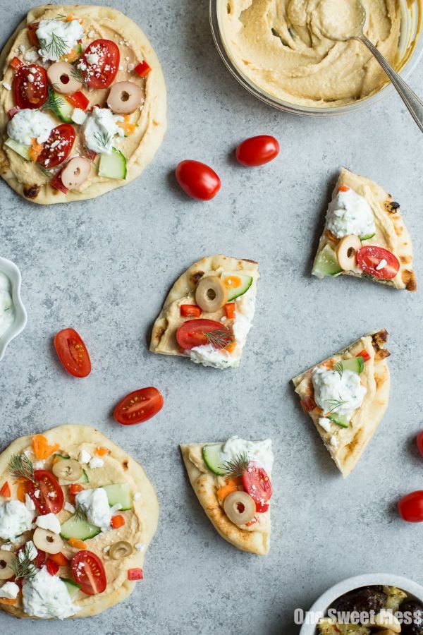 Veggie loaded Flatbread