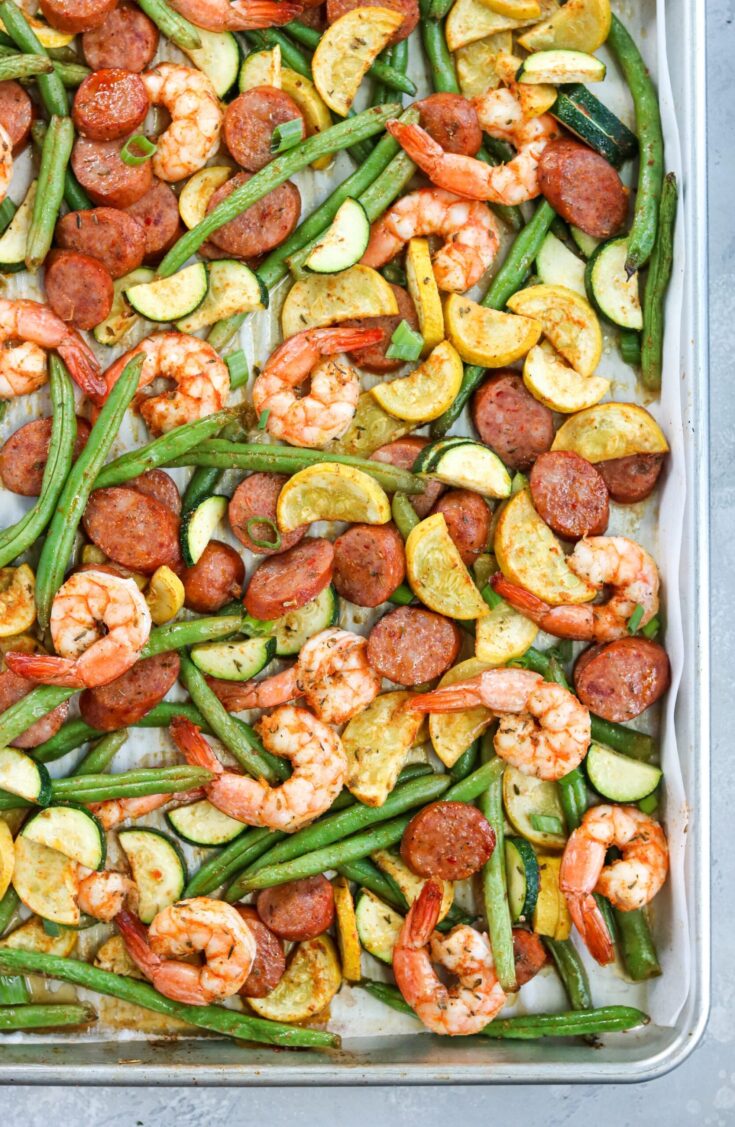 Cajun Shrimp and Sausage Vegetable Sheet Pan (1)