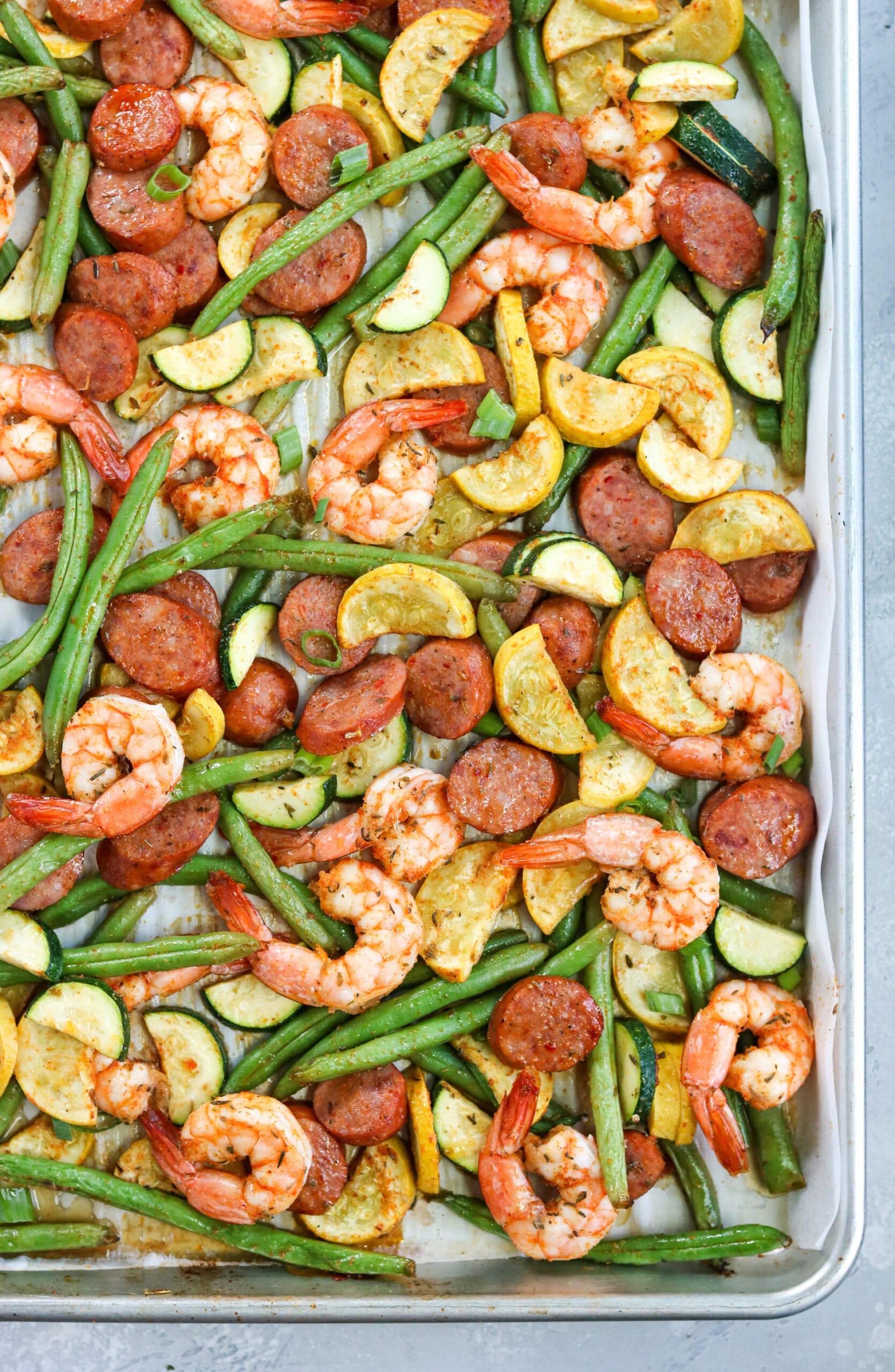 Cajun Shrimp and Sausage Vegetable Sheet Pan (1)