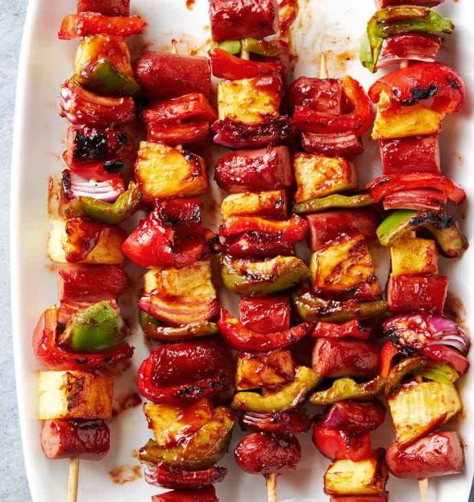 Campfire Hot Dog Skewers
