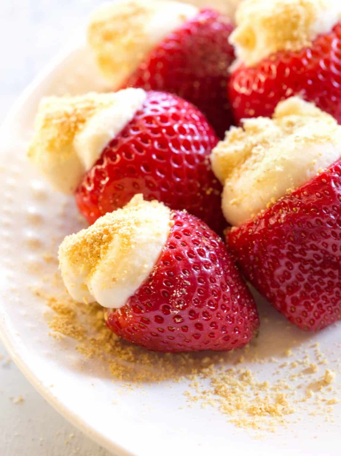 Cream Cheese Stuffed Strawberries