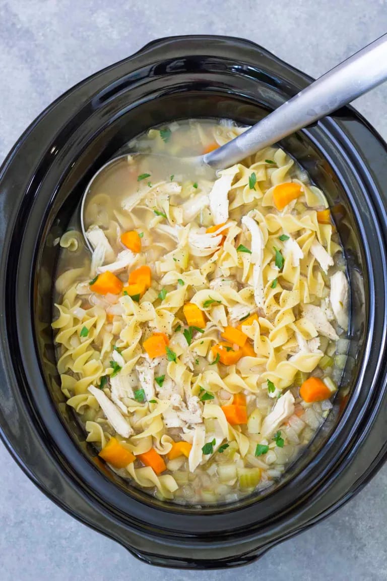 Crockpot Chicken Noodle Soup (2)