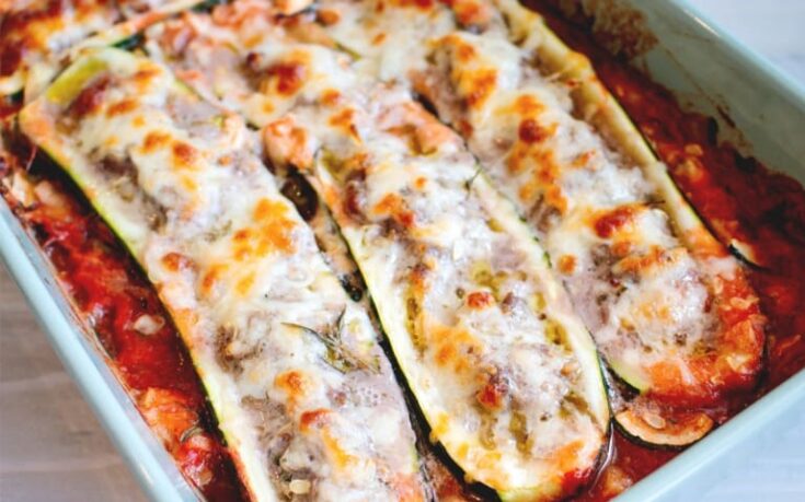 Ground Beef Zucchini Boats Recipe (1)