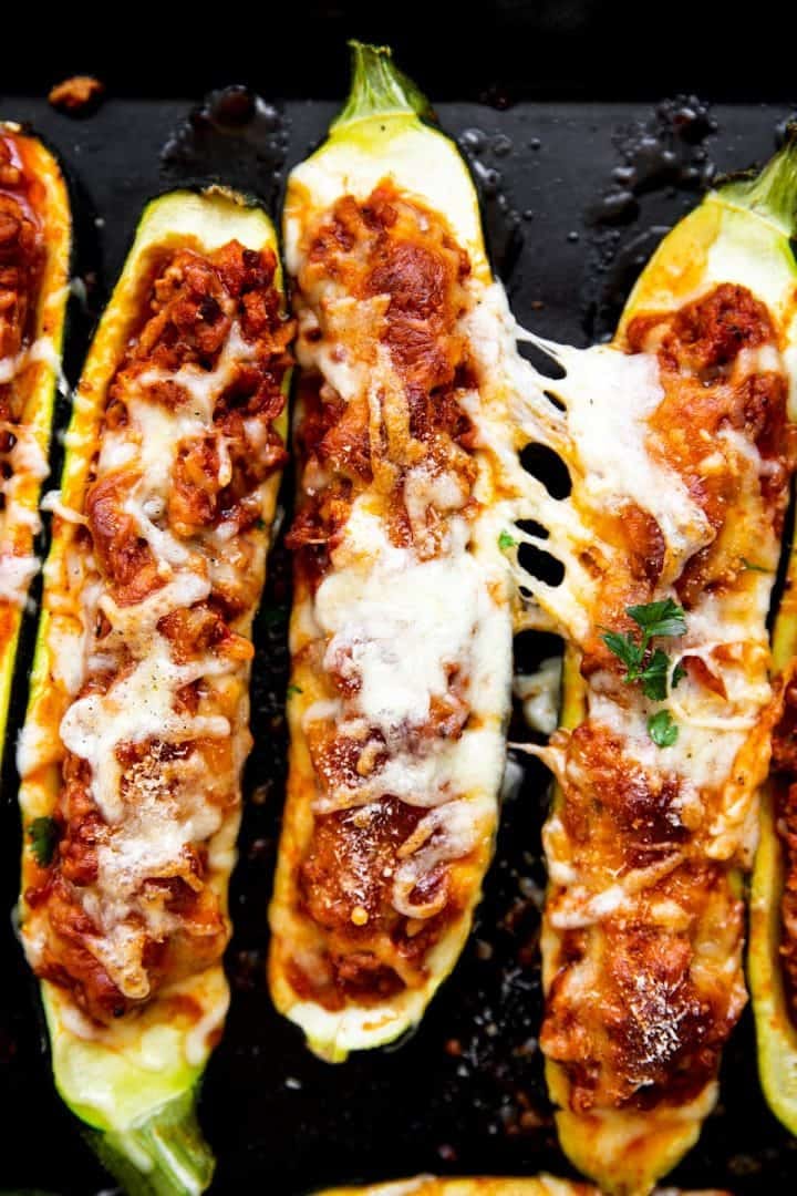 Ground Beef Zucchini Boats Recipe (4)