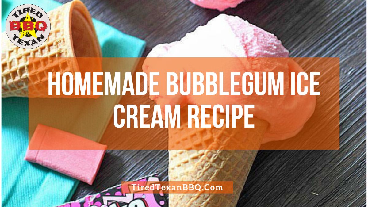 Homemade Bubblegum Ice Cream