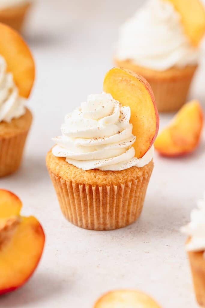 Honey Peach Cream Cheese Cupcakes (2)