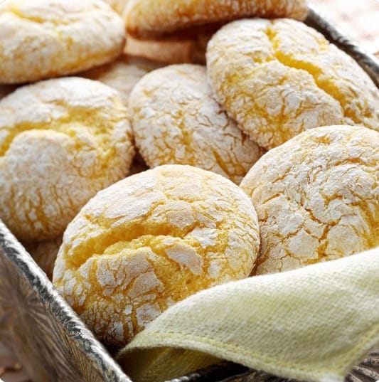 Lemon Snowflake Cookies