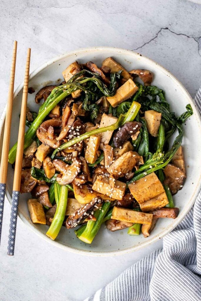 Mushroom and Tofu Stir Fry (2)