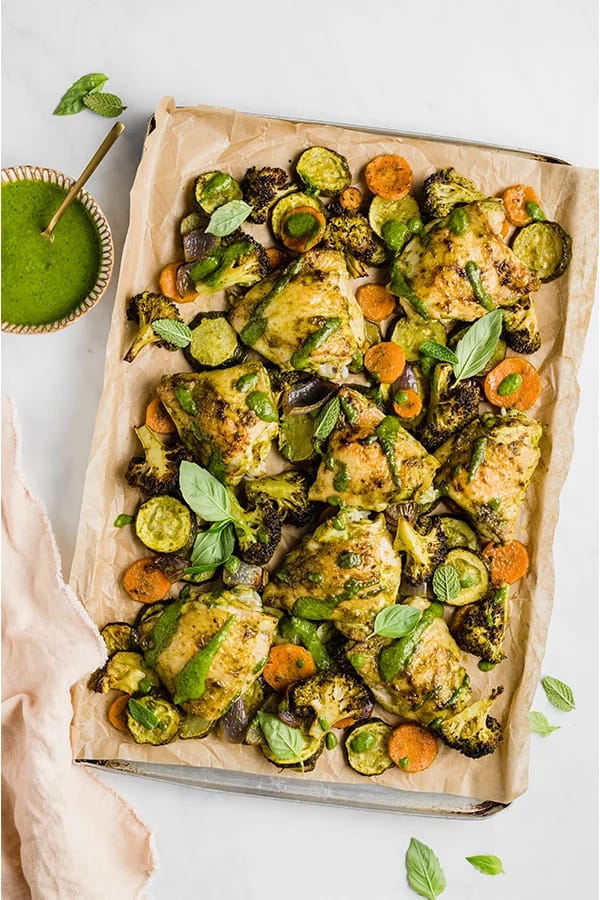 One Pan Pesto Chicken and Vegetables (2)
