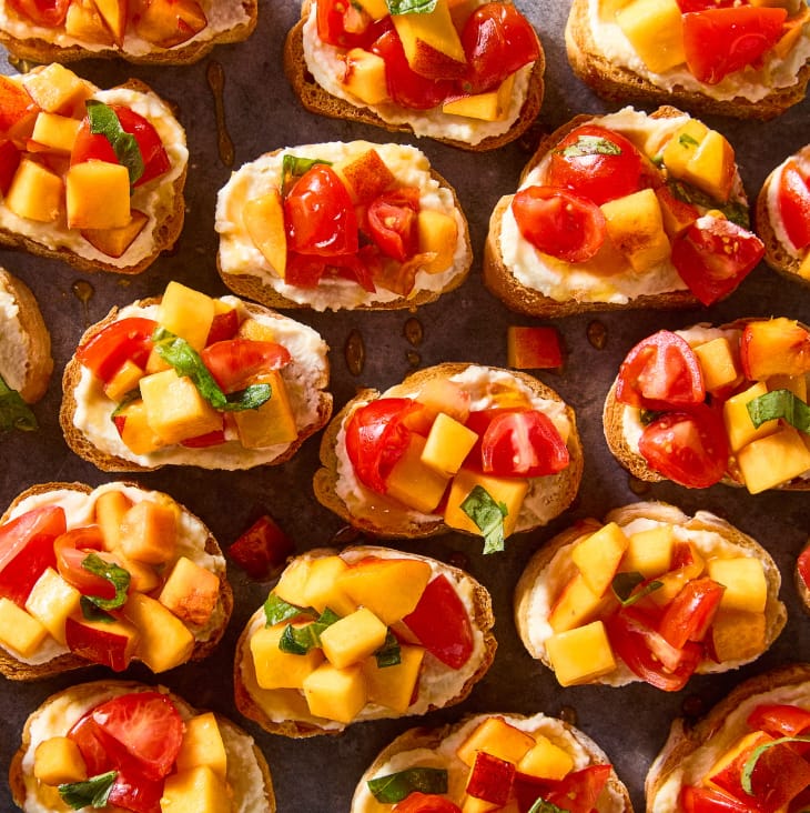 Peach Bruschetta
