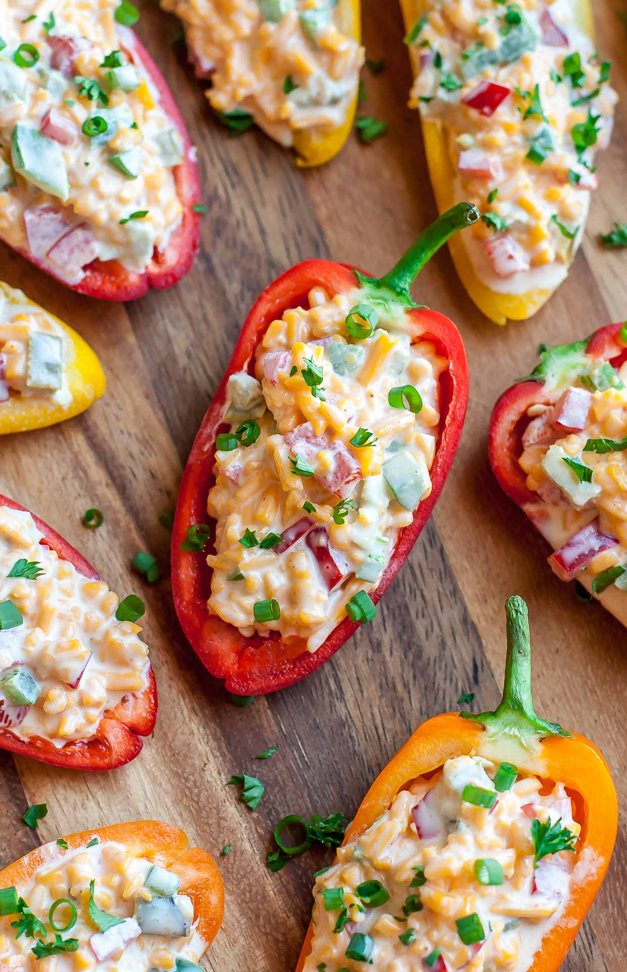Pimiento Cheese Stuffed Peppers