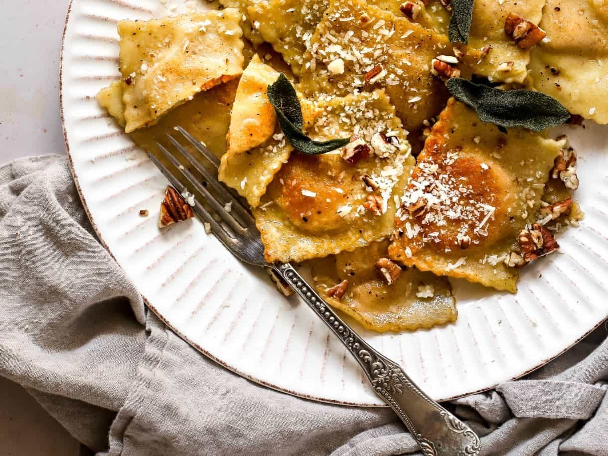 Pumpkin ravioli