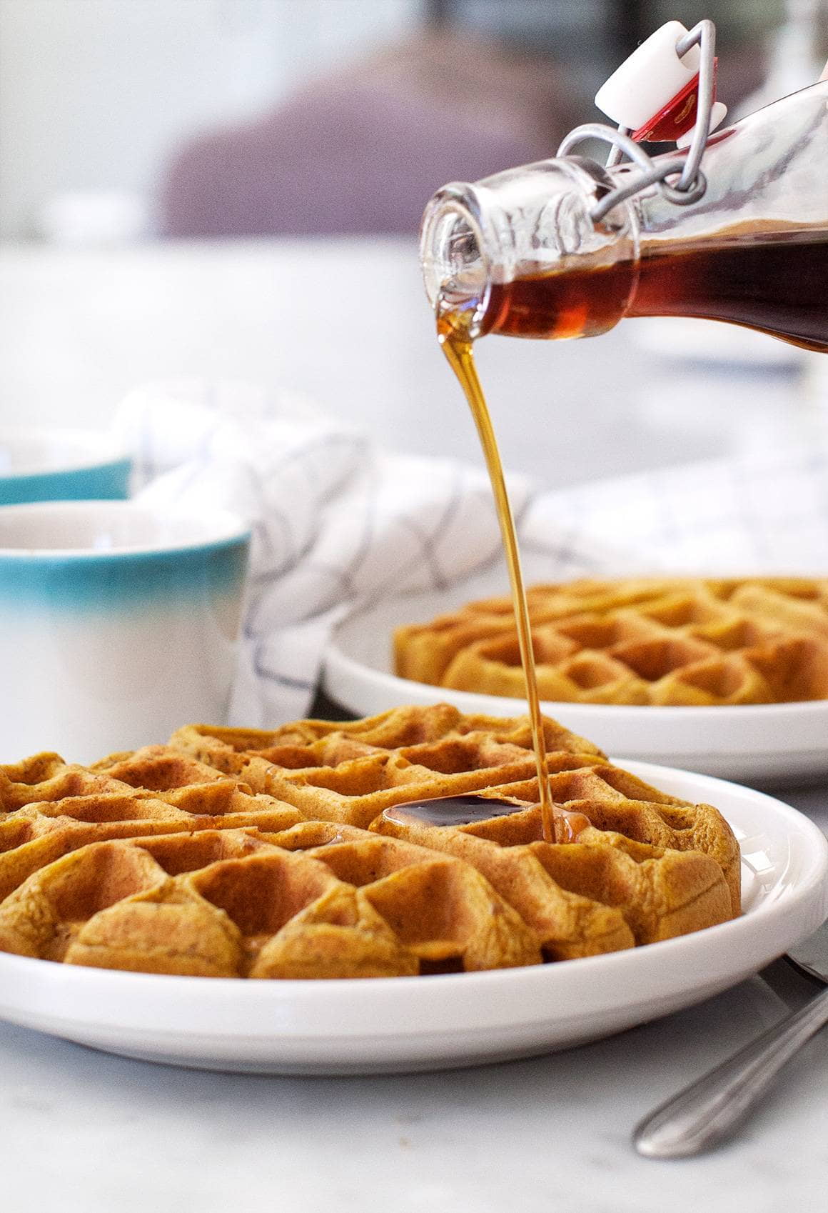 Pumpkin waffles