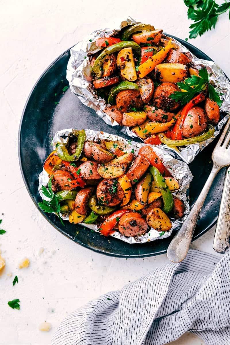 Sausage & Peppers Foil Pack