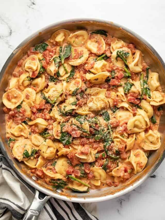 Spinach Tortellini Skillet Recipe (4)