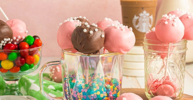 Starbucks Inspired Birthday Cake Pops (3)