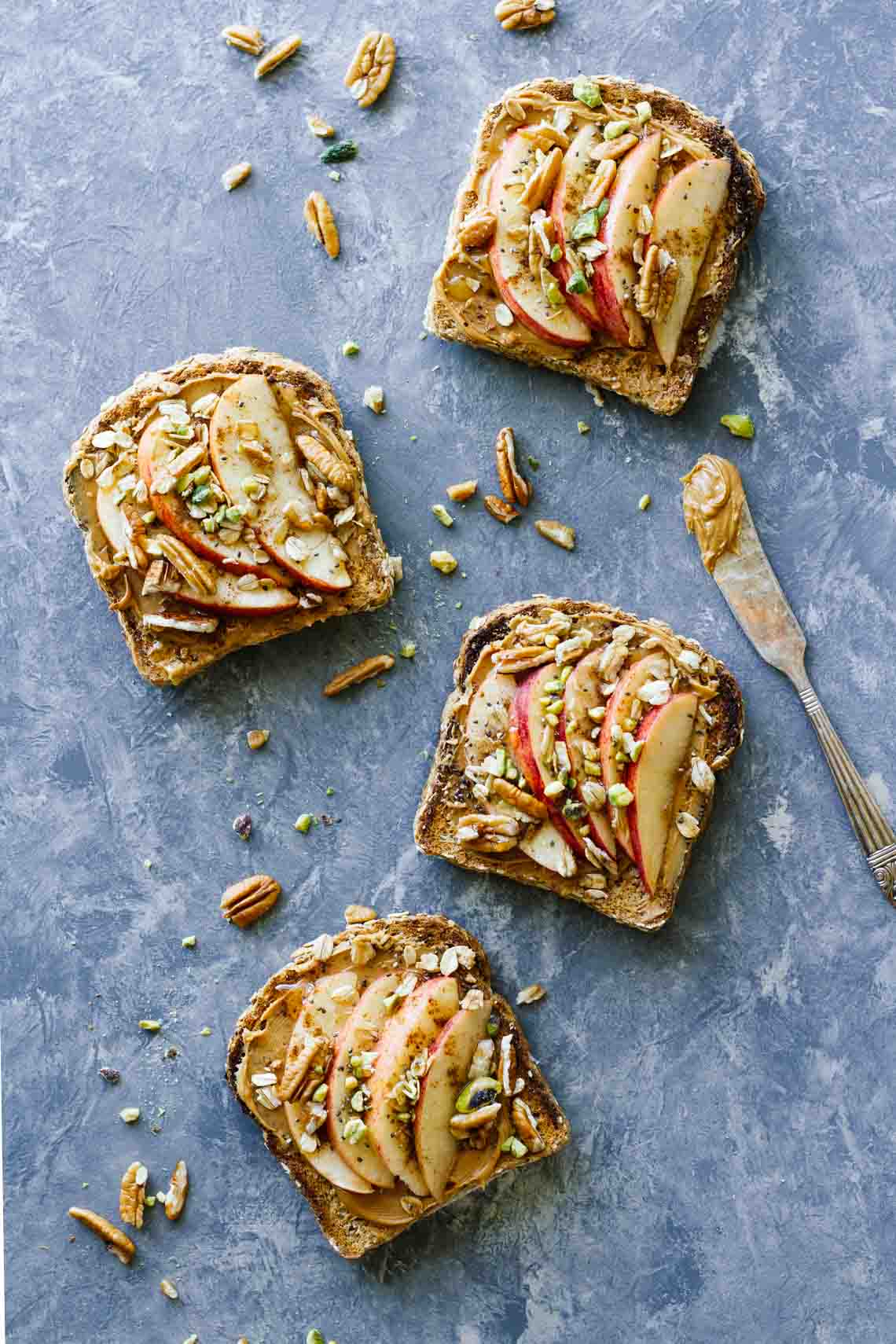 Apple Cinnamon Peanut Butter Breakfast Toast