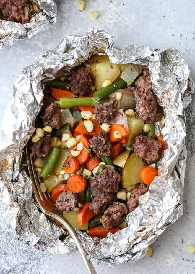 Beef and Veggie Dinner Packets