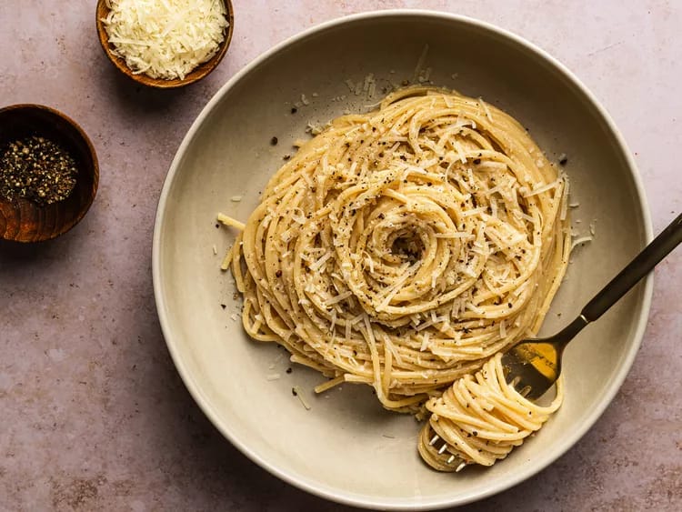 Cacio E Pepe Sweet Potato Noodles