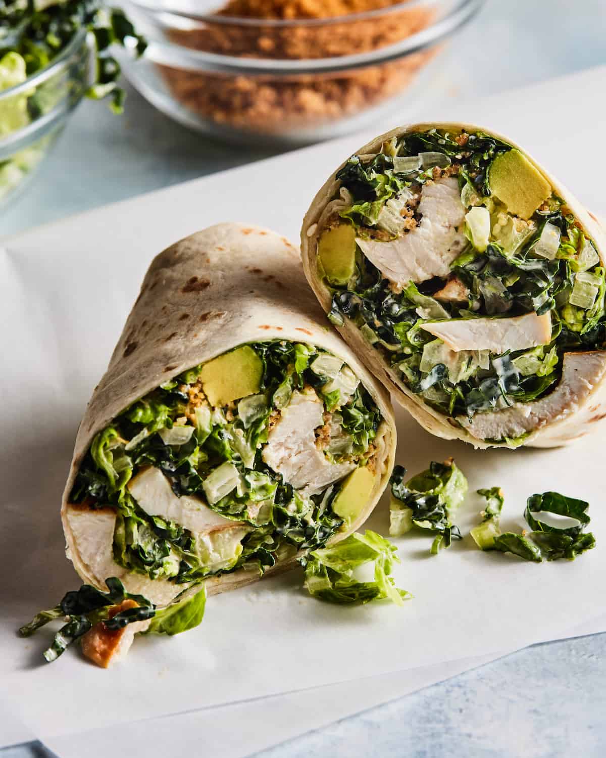 Chicken Caesar Wraps