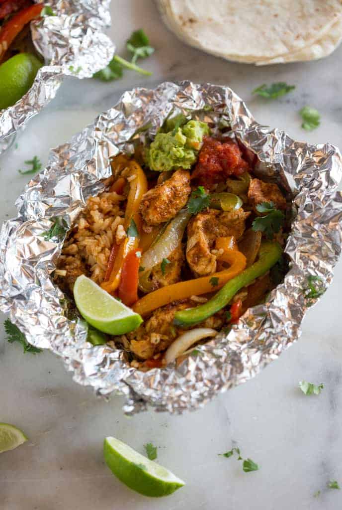 Chicken Fajita Foil Packets
