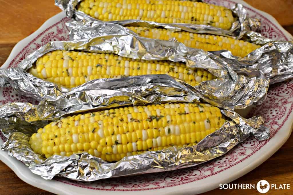 Corn on the Cob with Butter and Herbs
