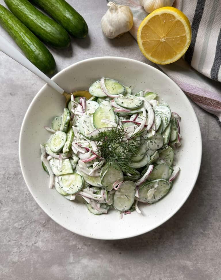Creamy Cucumber Salad Recipe (2)