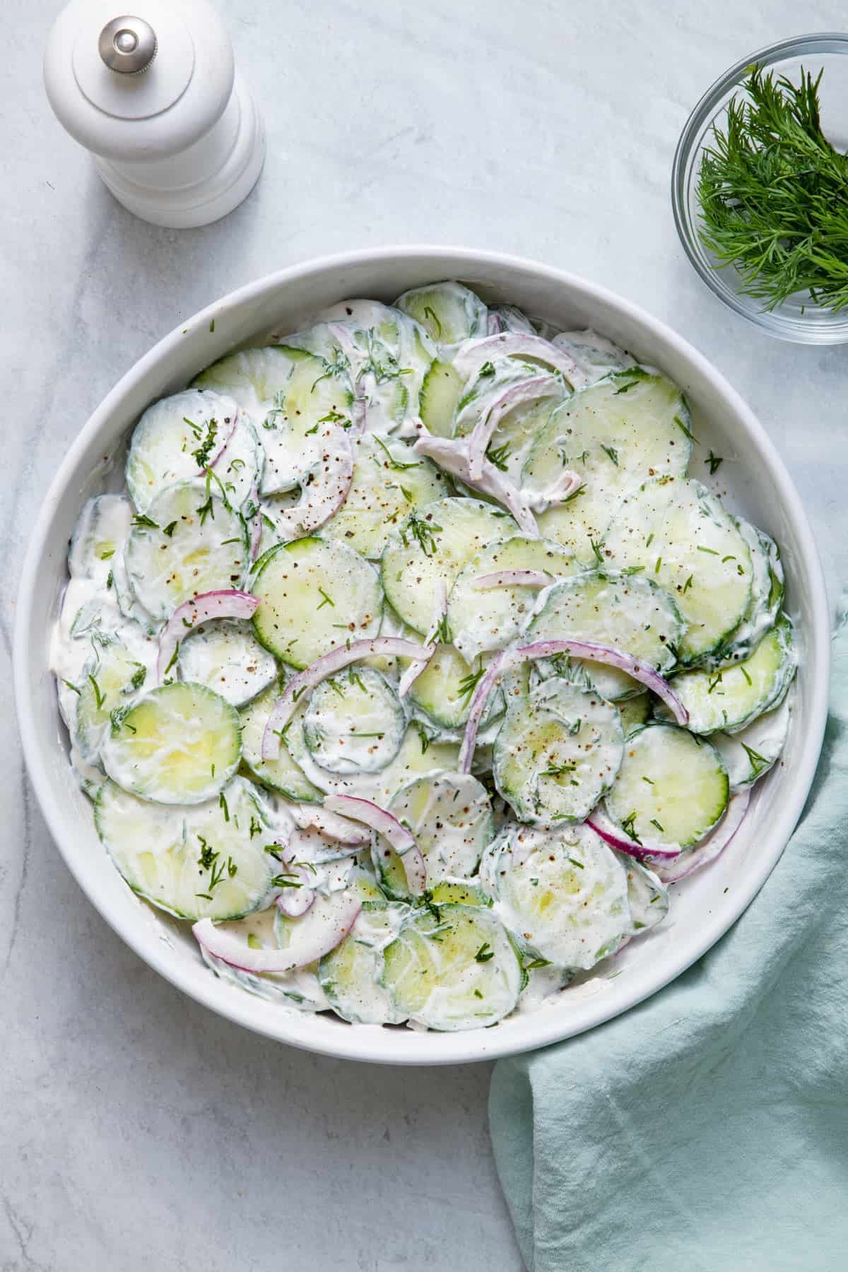 Creamy Cucumber Salad Recipe (3)
