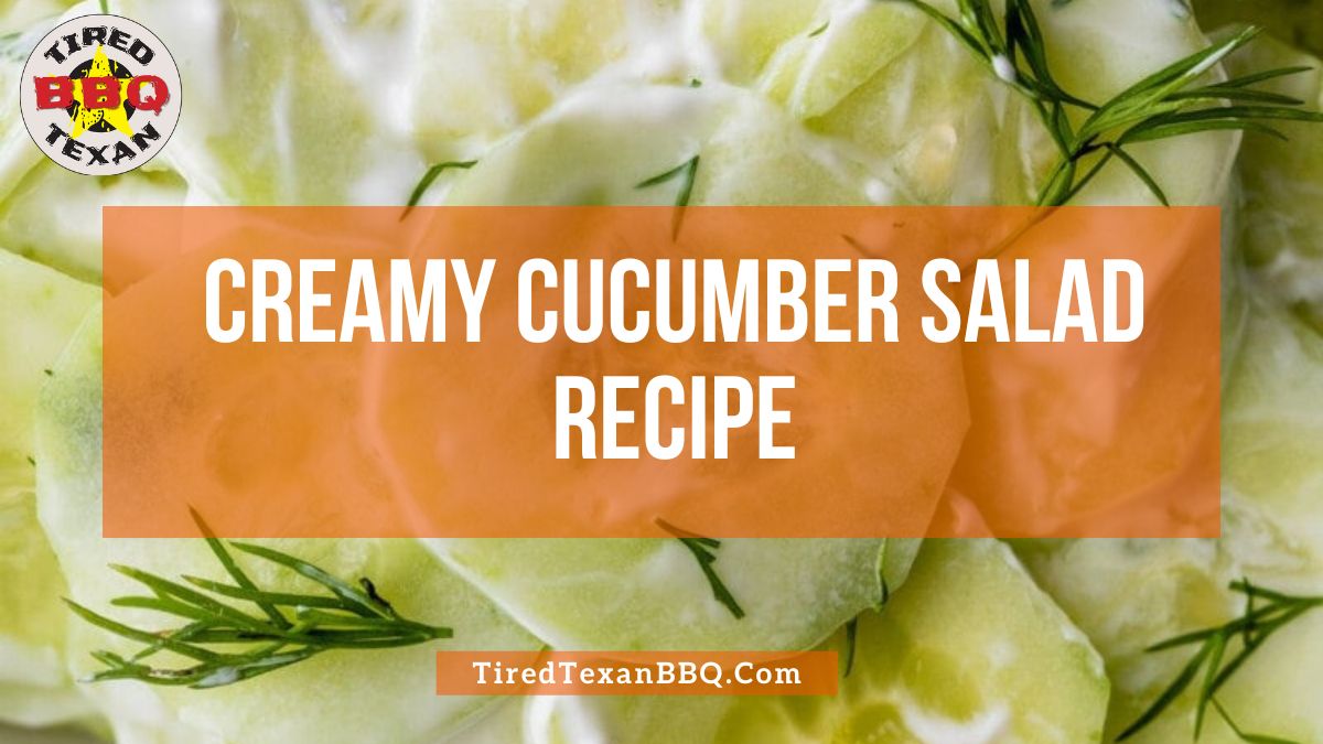 Creamy Cucumber Salad Recipe