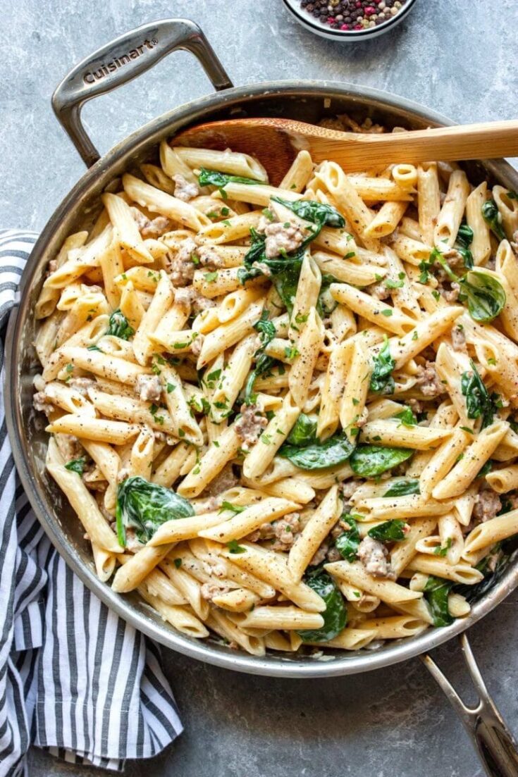 Creamy Sausage Penne Recipe (1)