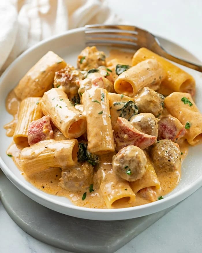 Creamy Sausage Penne Recipe (3)