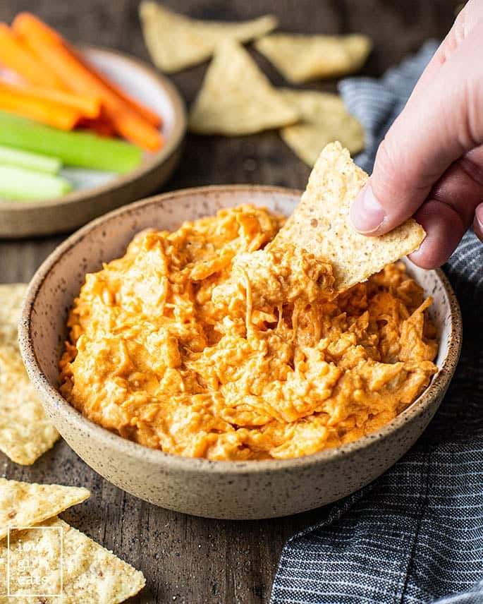 Crockpot Buffalo Chicken Dip