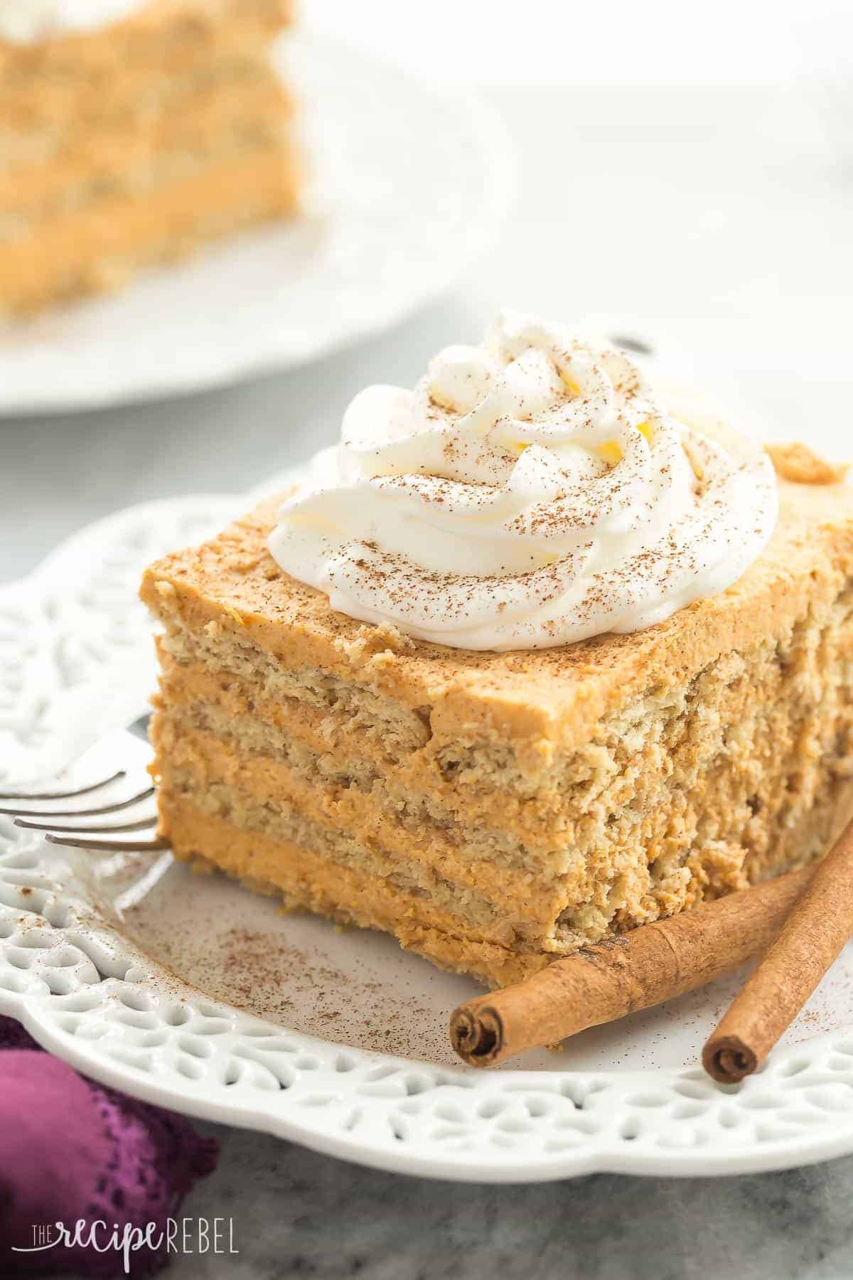Easy No Bake Pumpkin Icebox Pie