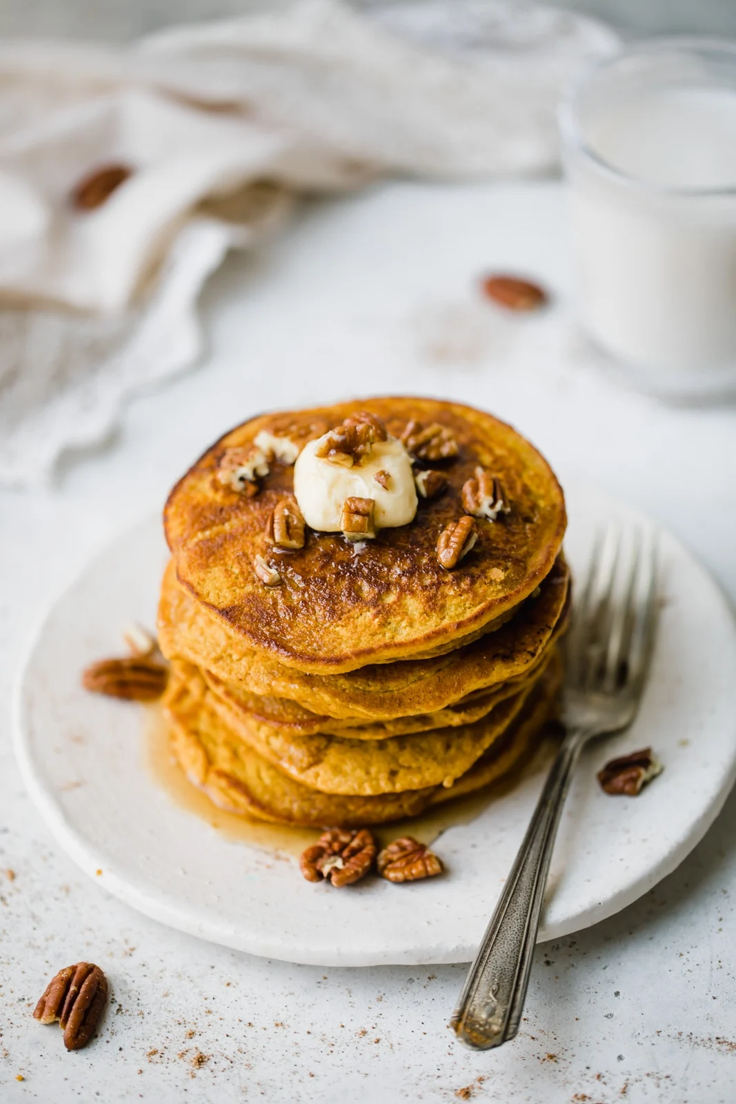 Easy Oatmeal Pumpkin Pancakes